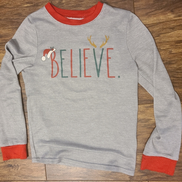 Rae Dunn Kids Christmas Believe Pajamas - Picture 2 of 4